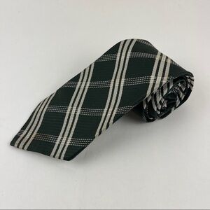 Riviera Tie Mens Green Plaid